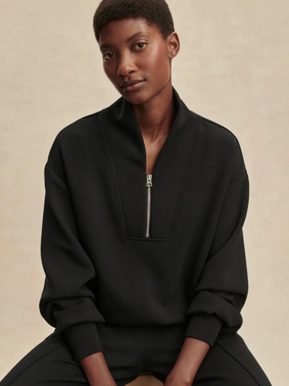 Varley Black Davidson Sweatshirt